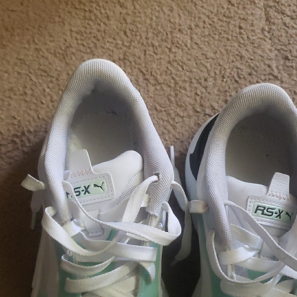 Puma Womens Sneakers in Mint and White - Picture 6 of 8